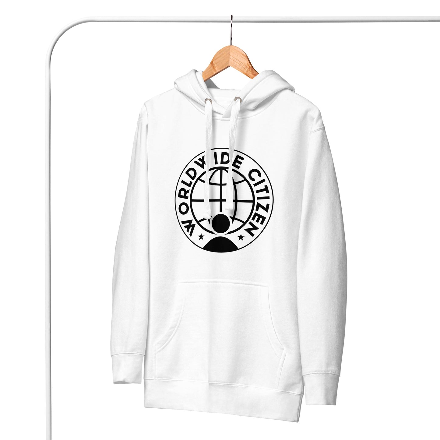 BLACK N WHITE UNISEX HOODIE
