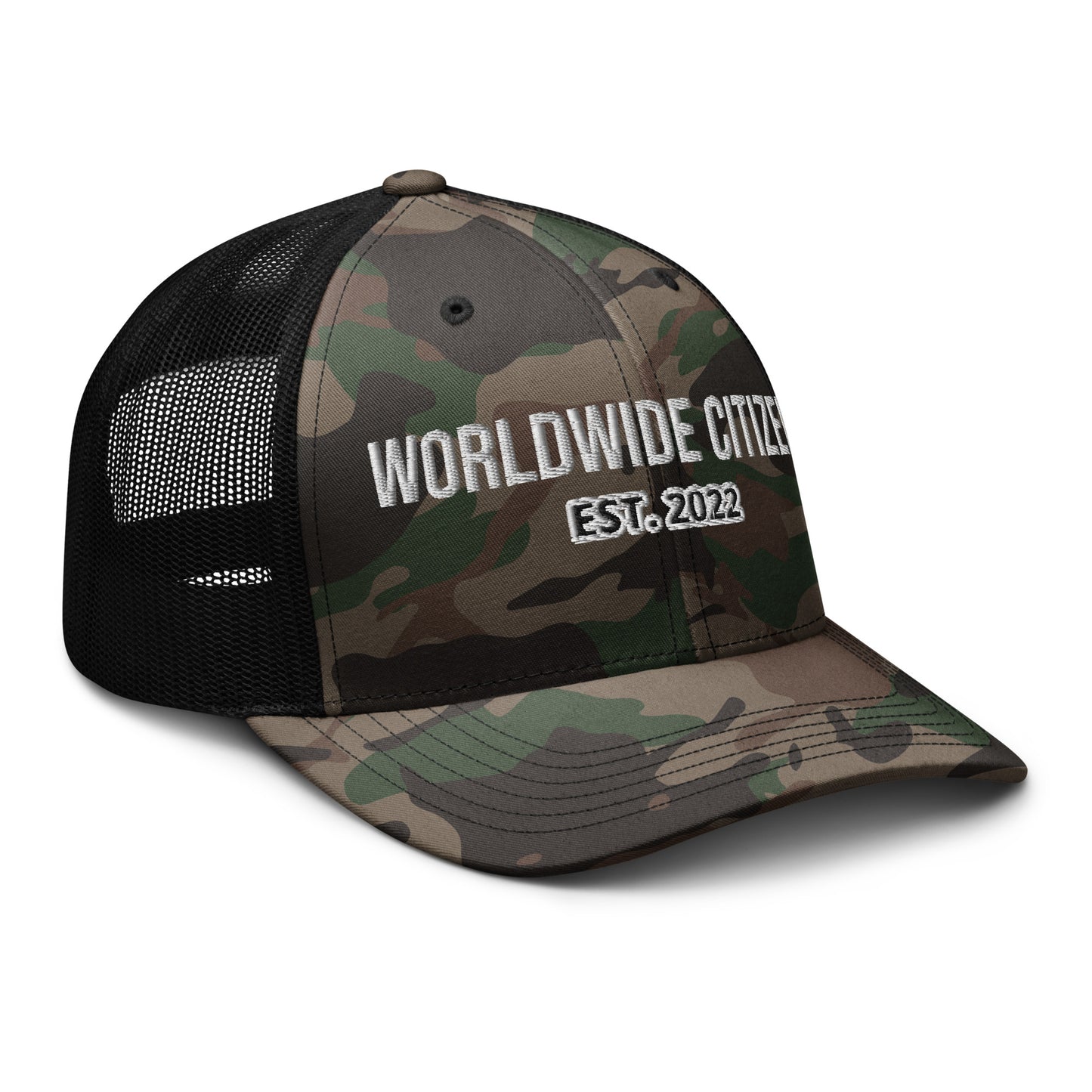 Camouflage trucker hat