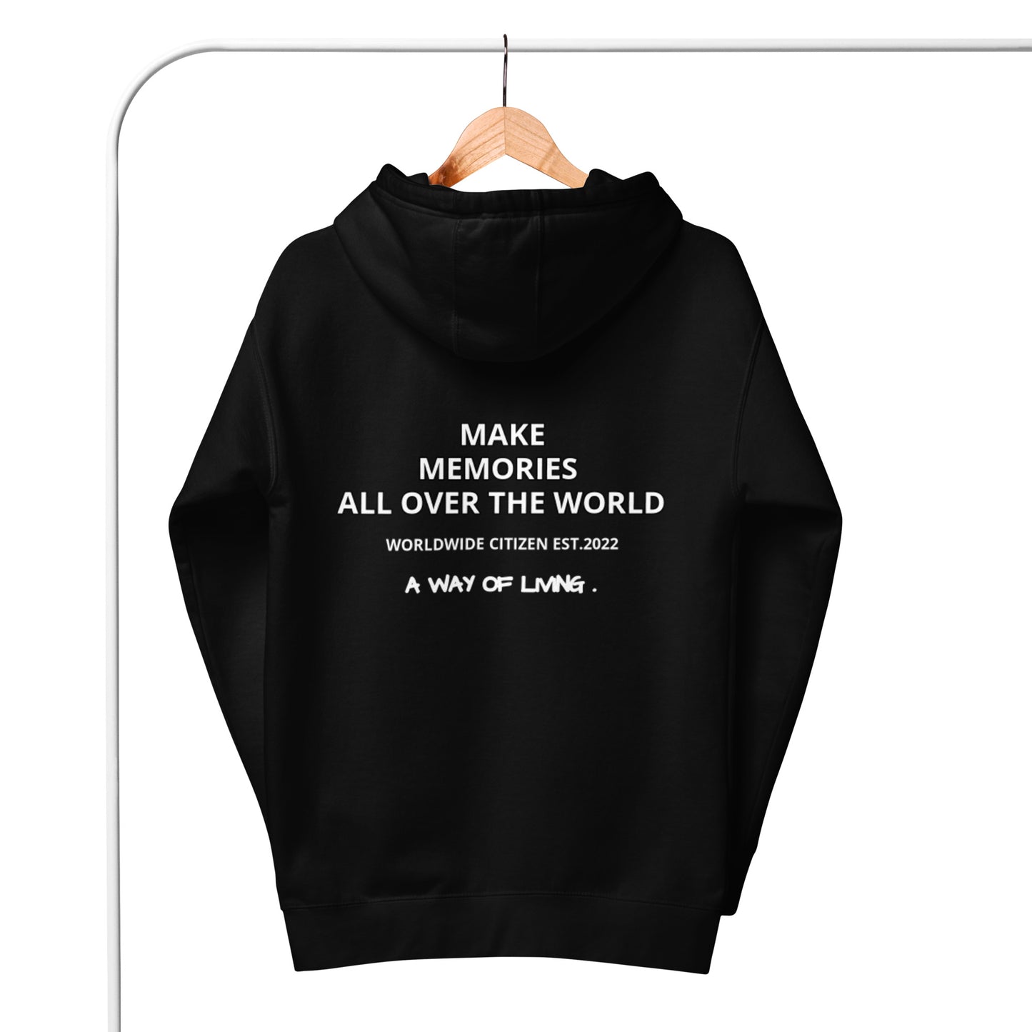 BLACK N WHITE UNISEX HOODIE