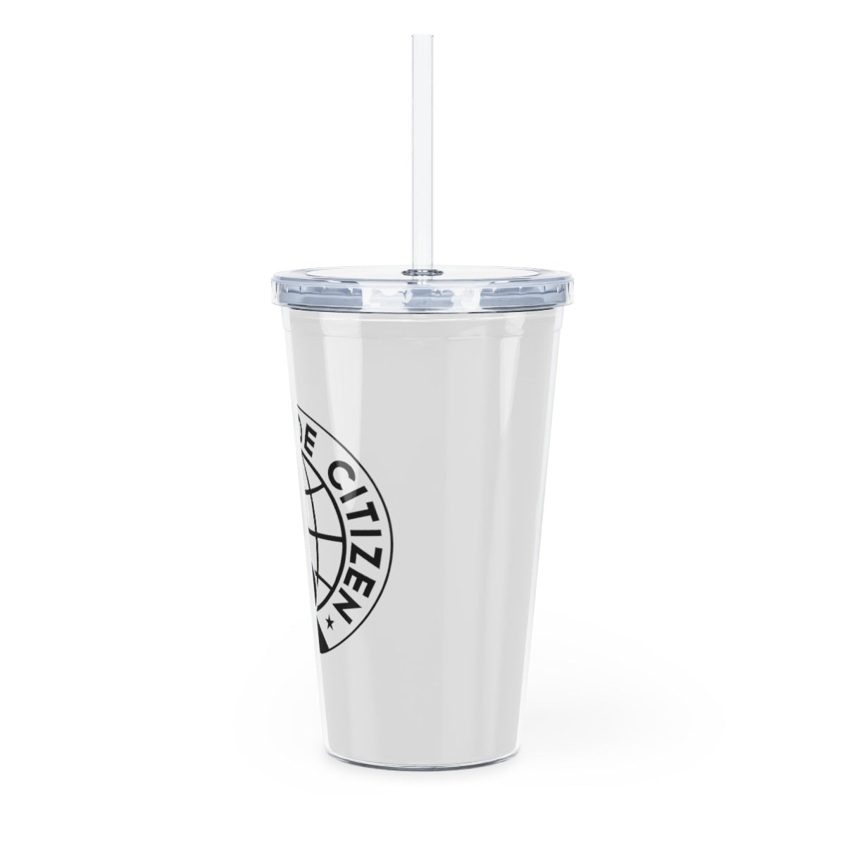 Plastic Tumbler with Straw