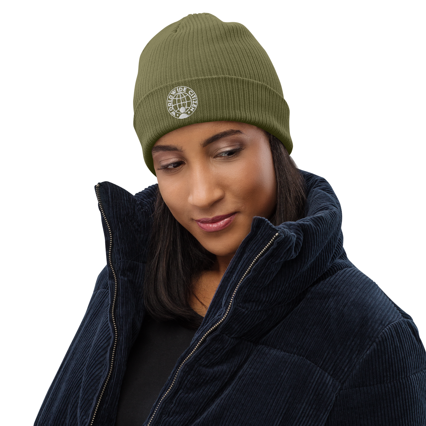 Organic ribbed beanie