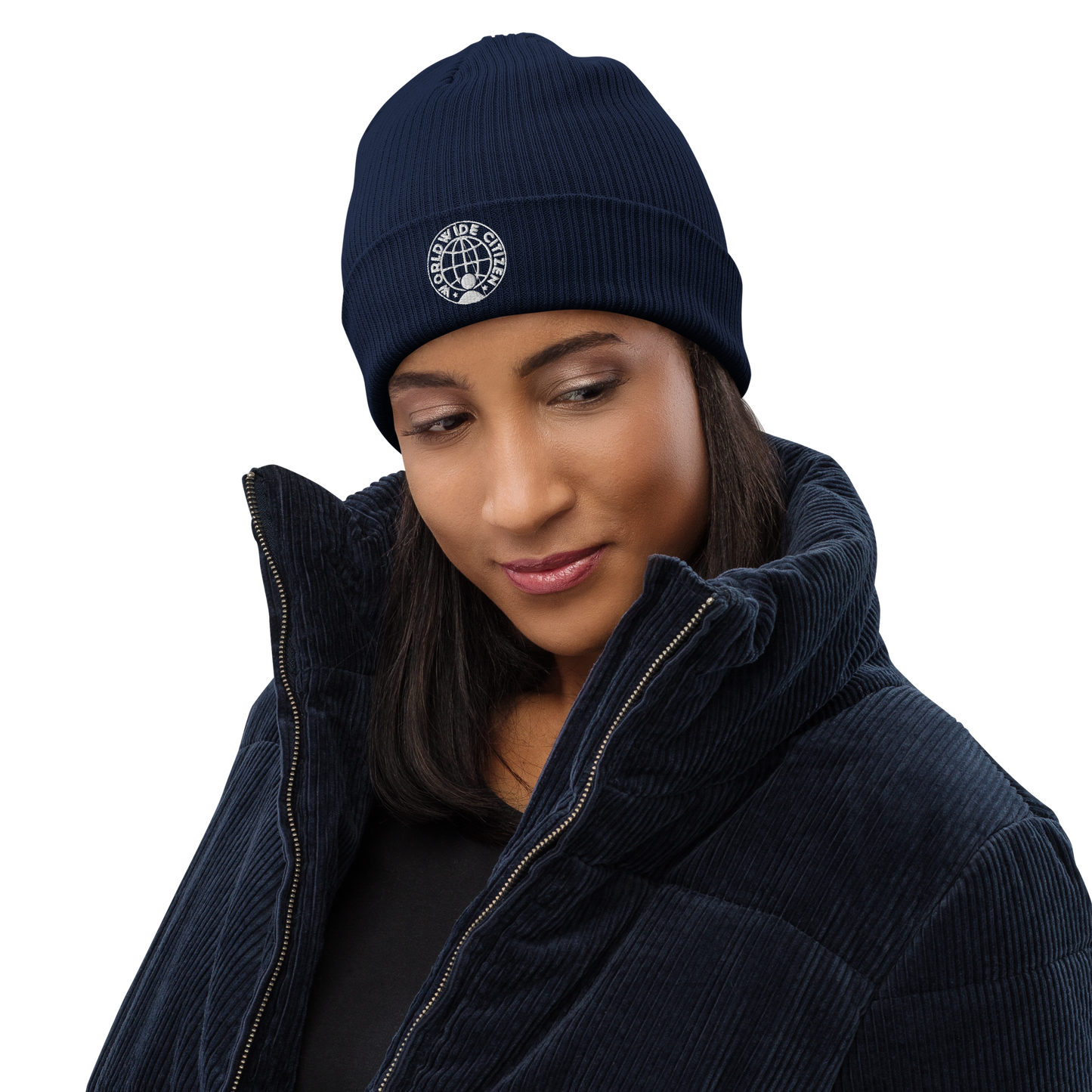Organic ribbed beanie