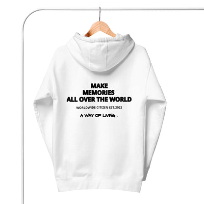 BLACK N WHITE UNISEX HOODIE