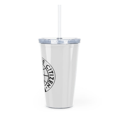 Plastic Tumbler with Straw