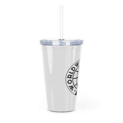 Plastic Tumbler with Straw