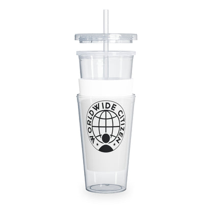 Plastic Tumbler with Straw