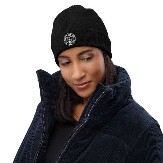 Organic ribbed beanie
