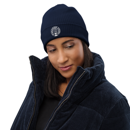 Organic ribbed beanie