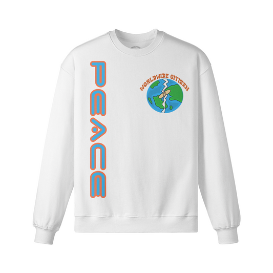 PEACE LONG SLV OVERSIZED TEE