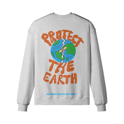 PEACE LONG SLV OVERSIZED TEE