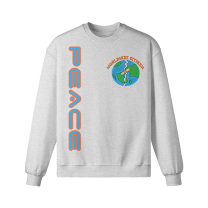PEACE LONG SLV OVERSIZED TEE