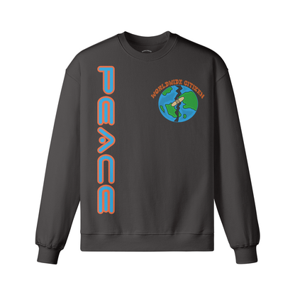 PEACE LONG SLV OVERSIZED TEE